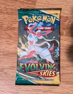 HEAVY 22.4g! Evolving Skies Booster Pack Sword & Shield Pokemon New/Sealed - Image 2