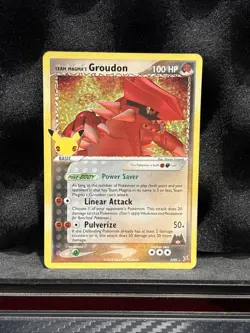 Team Magma’s Groudon Celebrations Classic Collection 9/95 NM Pokemon TCG 25th - Image 1