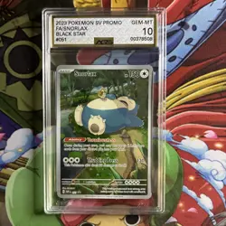 2023 Pokemon SV Promo Snorlax Full Art SVP 061 Black Star - AGS 10 Gem-Mint - Image 1