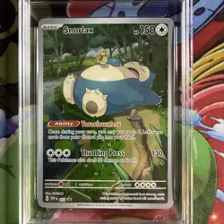 2023 Pokemon SV Promo Snorlax Full Art SVP 061 Black Star - AGS 10 Gem-Mint - Image 2