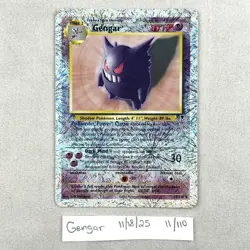 Gengar 11/110 Legendary Collection Reverse Holo LP Pokemon TCG Vintage - Image 1