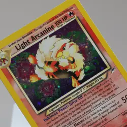 Pokemon TCG - Light Arcanine 12/105 Neo Destiny Holo Rare WOTC 1999 - Image 1