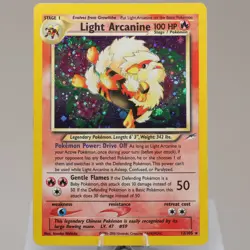 Pokemon TCG - Light Arcanine 12/105 Neo Destiny Holo Rare WOTC 1999 - Image 2