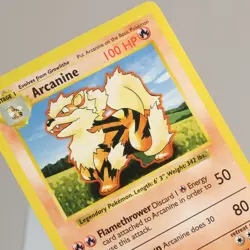 Pokemon TCG - Arcanine 23/102 Base Set Uncommon Shadowless WOTC 1999 - EXC/NM - Image 1