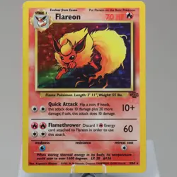 Pokemon TCG - Flareon 3/64 Jungle Holo Rare WOTC 1999 - NM - Image 2