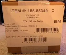 Pokemon Paldea Evolved Booster Box Case (6 Booster Boxes) Factory Sealed New 820650873492 - Image 1