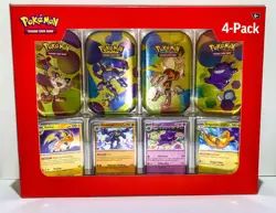 2 Pokemon TCG 151 Mini Tins 4 Pack + 4 Promos SEALED Sams Club Exclusive NEW - Image 1