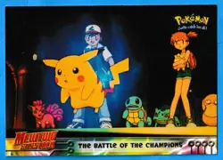 1999 Topps Pokemon Mewtwo Strikes Back The Battle of Champions #25 Blues Logo - Image 3