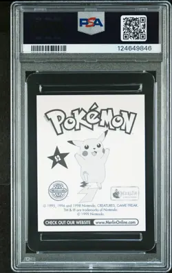 1999 MERLIN POKEMON #S2 ASH & PIKACHU-PRISM PSA 10 GEM MINT - Image 2