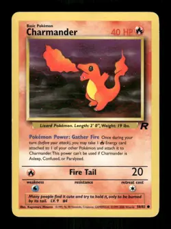 Pokemon Charmander Common Team Rocket 50/82 LP - Image 1