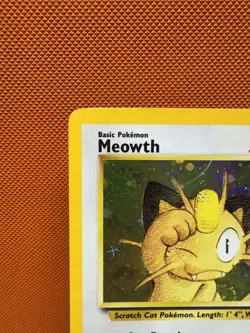 Meowth Promo WoTC 10 Holo Vintage GB Stamped Pokemon - part SWIRL - MP #1094 - Image 2