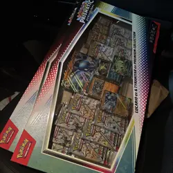 Pokemon TCG Prismatic Evolutions Lucario Ex + Tyranitar Ex Premium Collection - Image 1