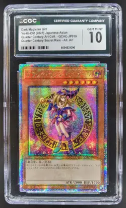 2025 YU-GI-OH! JAPANESE ASIAN DARK MAGICIAN GIRL SECRET RARE ALT ART CGC 10 PT - Image 1
