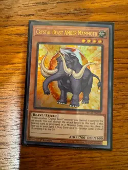 Yu Gi Oh Crystal Beast Amber Mammoth (BLCR-EN051) 1st Edition (NM) - Image 1