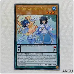MiSolfachord Eliteia - ANGU-EN016 - Rare 1st Edition Yugioh - Image 1
