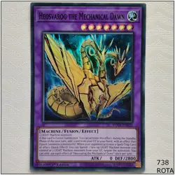 Heosvarog the Mechanical Dawn - ROTA-EN035 - Super Rare 1st Edition Yugioh - Image 1