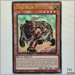 Test Bear - SUDA-EN018 - Ultra Rare 1st Edition Yugioh - Image 1