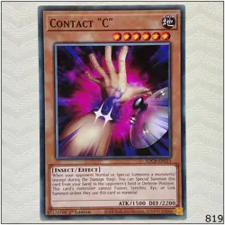 Contact "C" - SDCB-EN013 - Common 1st Edition Yugioh - Image 1