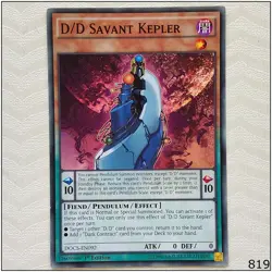 D/D Savant Kepler - DOCS-EN092 - Common 1st Edition Yugioh - Image 1