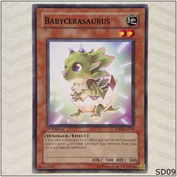 Babycerasaurus - SD09-EN016 - Common 1st Edition Yugioh - Image 1