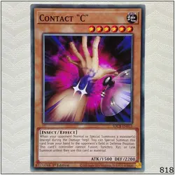 Contact "C" - SDCB-EN013 - Common 1st Edition Yugioh - Image 1