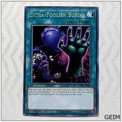 Extra-Foolish Burial - GEIM-EN043 - Rare 1st Edition Yugioh - Image 1
