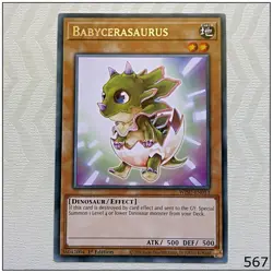 Babycerasaurus - WISU-EN013 - Rare 1st Edition Yugioh - Image 1
