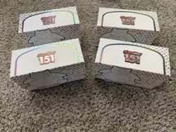 Pokemon TCG Lot Of 4 S&V 151 Empty ETB Storage Boxes NO CARDS - Image 2