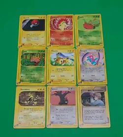 Pokemon TCG Lot of 9 E-Reader Series Cards Aquapolis Expedition WOTC - Image 1