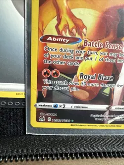 Charizard Battle Sense Royal Blaze Pokemon Card Leon - Image 4
