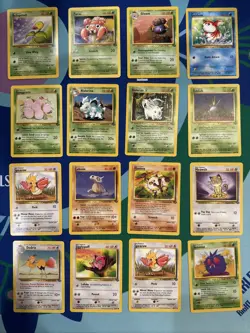 Lot Of 16 Vintage Pokemon Jungle Cards Uncommons! - Image 1