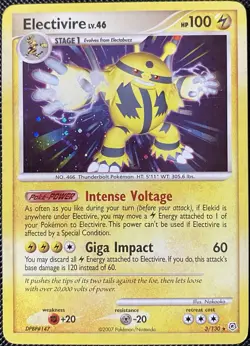 Electivire 3/130 Diamond and Pearl Holo (See Photos) Pokemon Card - Image 1
