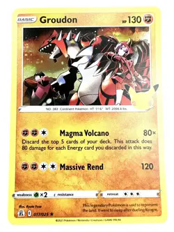 Groudon 017/025 Celebrations Pokemon TCG NM - Mint Holo Rare Card Legendary - Image 4