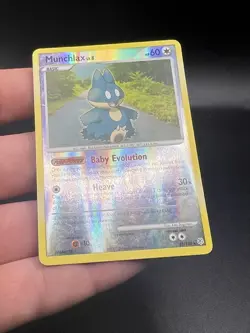 Munchlax 33/130 Reverse Holo Pokemon Card 2007 Diamond & Pearl HP/DMG - Image 2