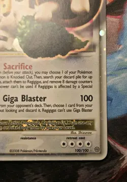 Regigigas LV.X 100/100 Stormfront Holo 2008 Mid-Era Pokemon TCG 🌟 NM Clean Card - Image 4