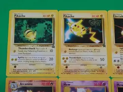 Pokemon WOTC Cards Lot 9 Rare HTF Black Star Promos Vintage Mew, Mewtwo, Birds - Image 3