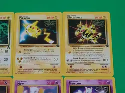 Pokemon WOTC Cards Lot 9 Rare HTF Black Star Promos Vintage Mew, Mewtwo, Birds - Image 4