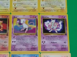Pokemon WOTC Cards Lot 9 Rare HTF Black Star Promos Vintage Mew, Mewtwo, Birds - Image 5