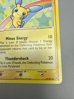 Minun 67/101 Non Holo Common Hidden Legends Pokemon Card - Image 4