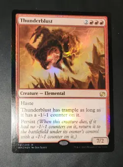 2015 Mtg Magic the Gathering Modern Masters Thunderblust#131/249 FOIL CLEAN (7) - Image 1