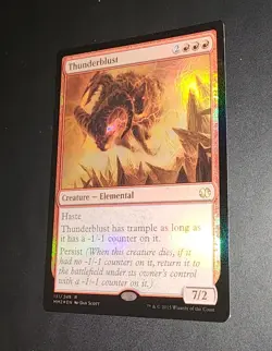 2015 Mtg Magic the Gathering Modern Masters Thunderblust#131/249 FOIL CLEAN (7) - Image 2