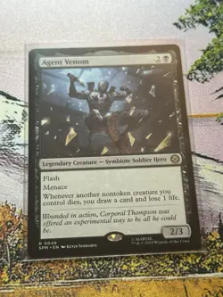 Agent Venom SPM NM MTG Spider-Man Magic The Gathering - Image 2