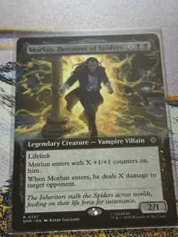 Morlun, Devourer Of Spiders Mtg Extended Art Spider-Man Magic The Gathering - Image 1