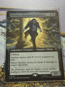 Morlun, Devourer Of Spiders Mtg Extended Art Spider-Man Magic The Gathering - Image 2