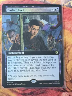 Parker Luck Mtg Spiderman Magic The Gathering Foil Extended Art - Image 1
