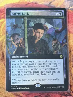 Parker Luck Mtg Spiderman Magic The Gathering Foil Extended Art - Image 2