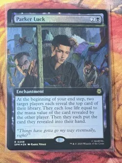 Parker Luck Mtg Spiderman Magic The Gathering Foil Extended Art - Image 3