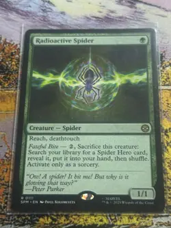 Radioactive Spider SPM NM MTG Marvels Spiderman Magic The Gathering - Image 1