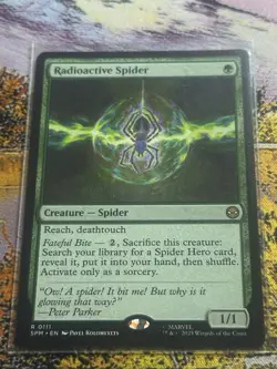 Radioactive Spider SPM NM MTG Marvels Spiderman Magic The Gathering - Image 2