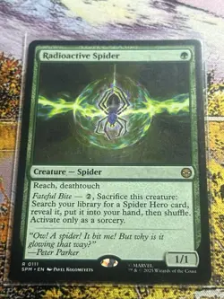 Radioactive Spider SPM NM MTG Marvels Spiderman Magic The Gathering - Image 4